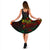 Cook Islands Polynesian Midi Dress - Turtle Hibiscus Reggae - Polynesian Pride