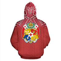 Tonga All Over Hoodie Polynesian Hoodie Style - Polynesian Pride