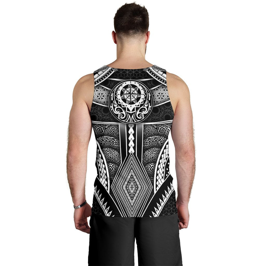 Polynesian Men's Tank Top - Patterns Poly Unique - Polynesian Pride