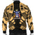 Norfolk Island Men Bomber Jackets - Polynesian Tattoo Gold - Polynesian Pride