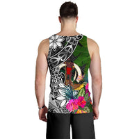 Vanuatu Men Tank Top - Turtle Plumeria Banana Leaf - Polynesian Pride