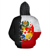 Tonga Polynesian Zip up Hoodie Sewing Style - Polynesian Pride
