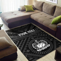Samoa Personalised Area Rug - Samoa Seal In Polynesian Tattoo Style - Polynesian Pride