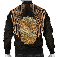 Wild Shark Polynesian Men's Bomber Jacket - Polynesian Pride