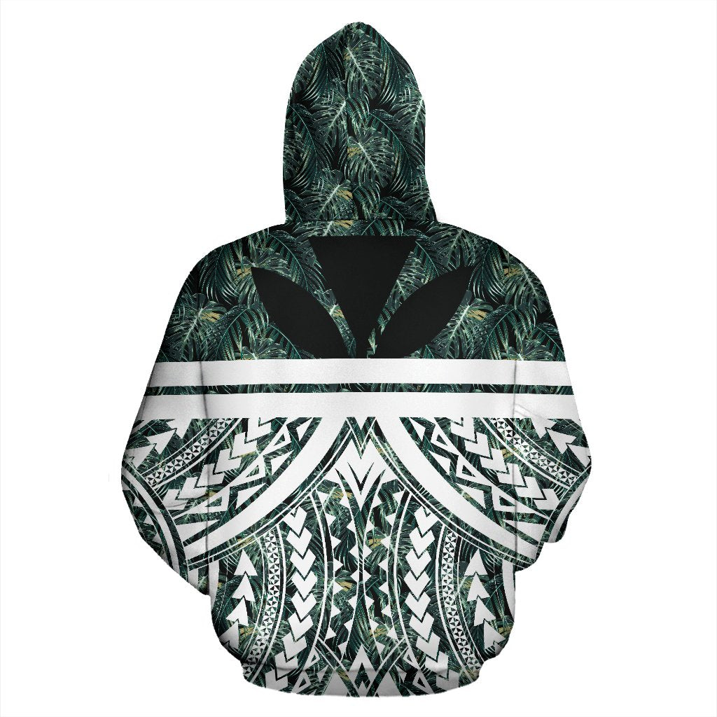 Hawaii Summer Palm Tree Polynesian Kanaka Zip Hoodie - Polynesian Pride