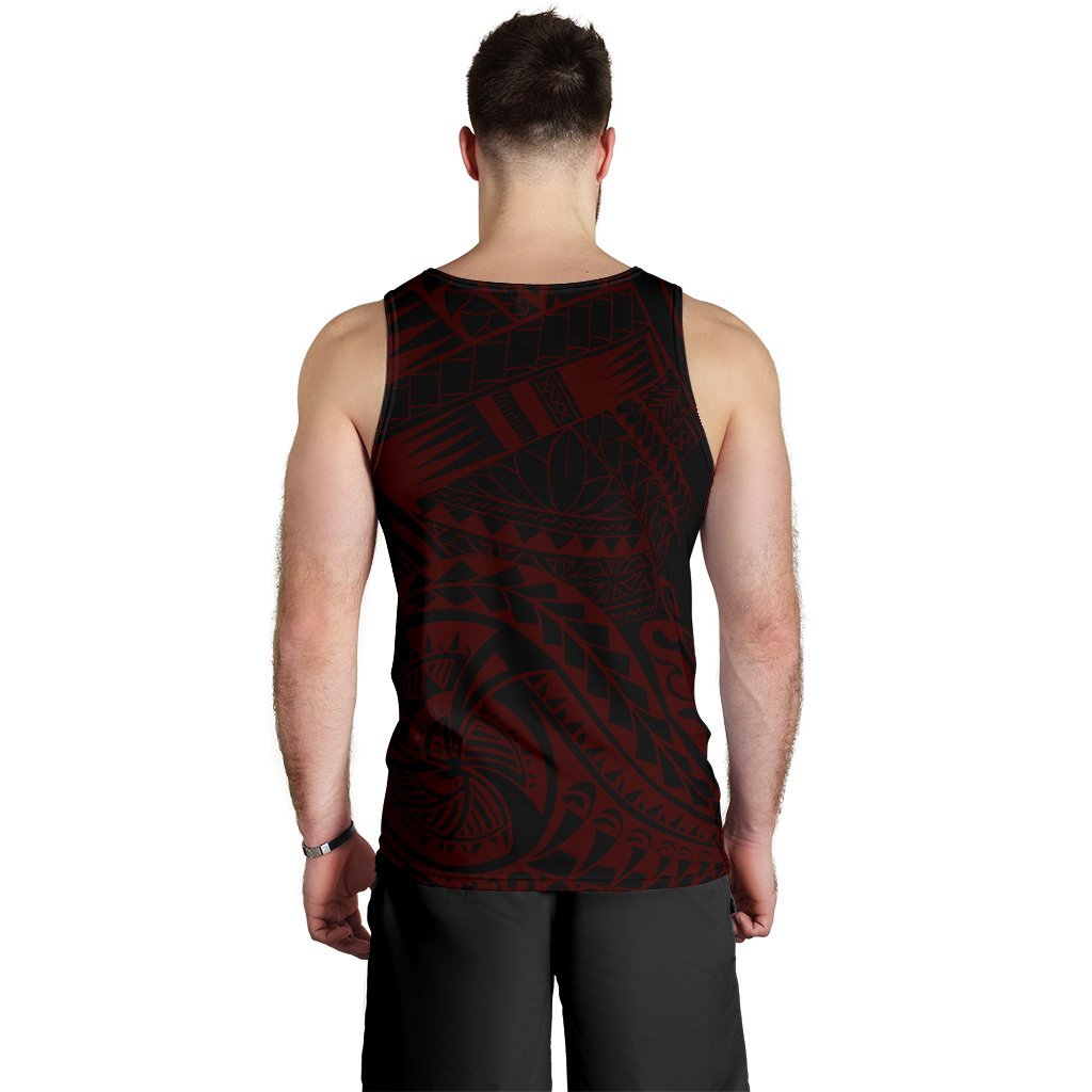 Tonga Polynesian Tattoo Style Tank Top A7 - Polynesian Pride