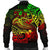 Guam Polynesian Men's Bomber Jacket - Reggae Shark Polynesian Tattoo - Polynesian Pride