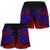 Samoa Women's Shorts - Blue Shark Polynesian Tattoo - Polynesian Pride