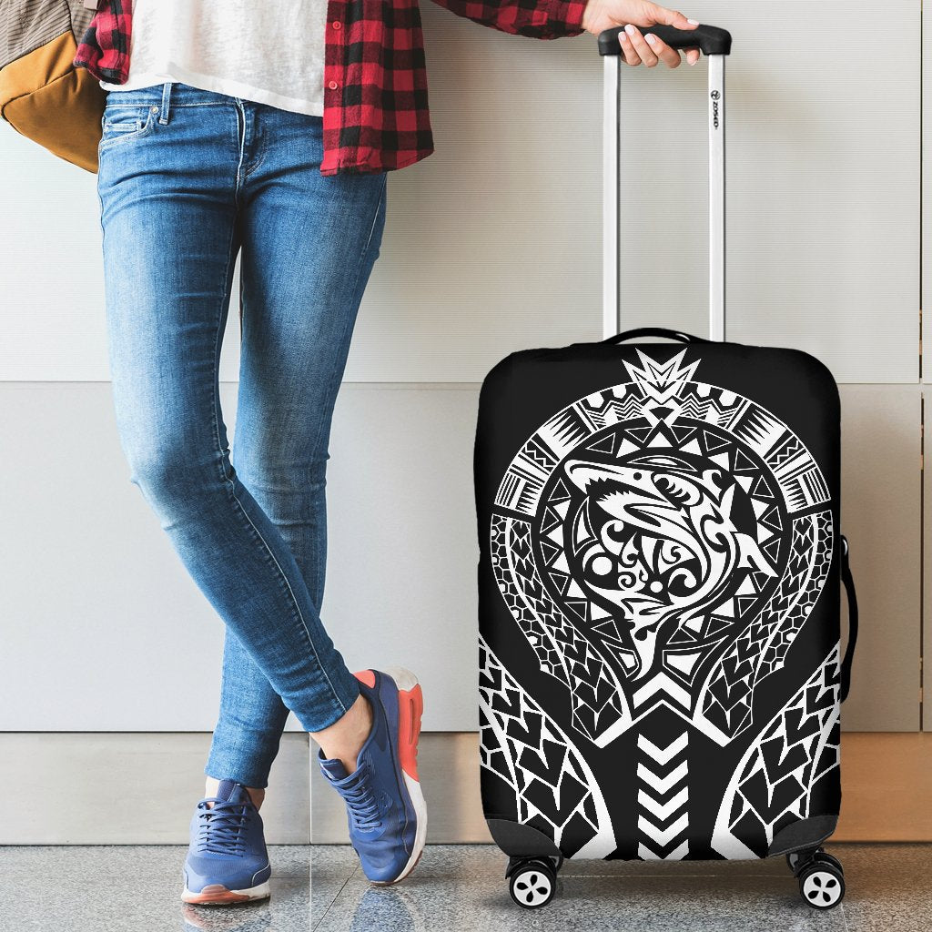 Polynesian Luggage Cover - Polynesian Shark Tribal - Polynesian Pride