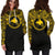 Papua New Guinea 1 Women Hoodie Dress - Papua New Guinea 1 Coat Of Arms Polynesian Gold Black - Polynesian Pride