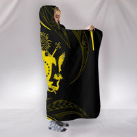 Cook Islands Hooded Blanket - Yellow - Frida Style - Polynesian Pride