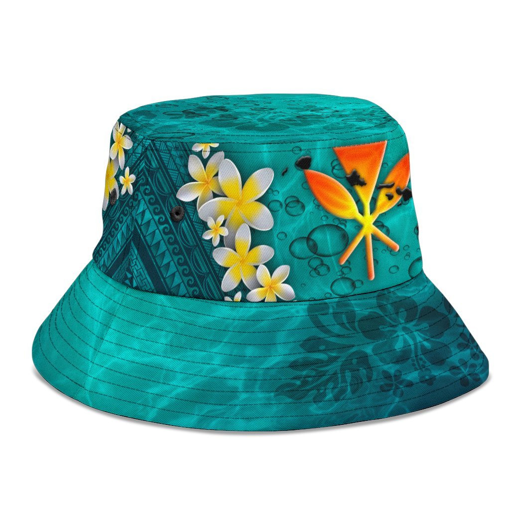 Hawaii Polynesian Bucket Hat - Manta Ray Ocean - Polynesian Pride