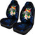 Tonga Polynesian Car Seat Covers - Turtle With Plumeria Flowers - Polynesian Pride