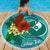 Yap State Beach Blanket - Custom Personalised Tropical Flowers Style - Polynesian Pride