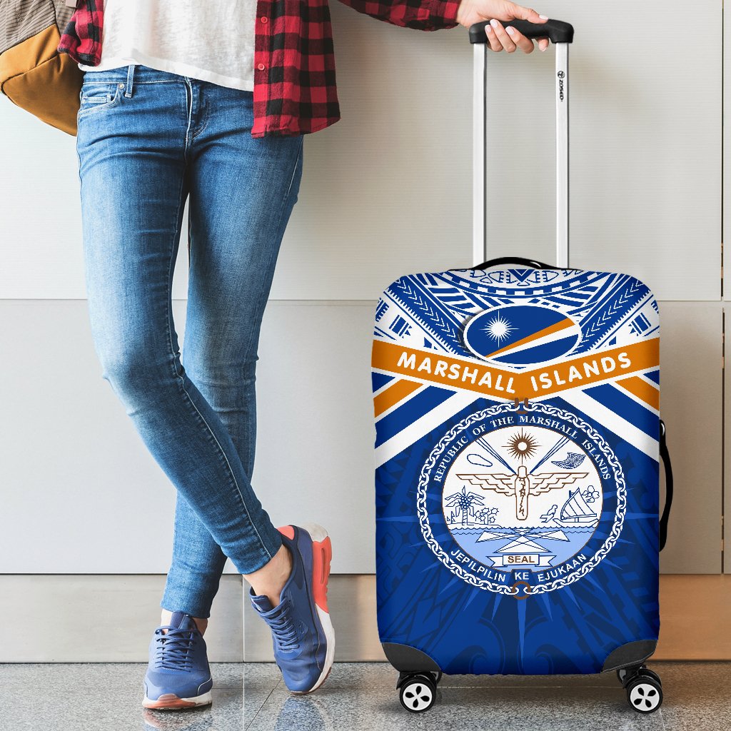 Marshall Islands Rugby Luggage Covers Forever - Polynesian Pride