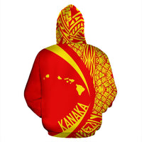 Kanaka Polynesian Mauna Kea Zip up Hoodie Circle Style - Polynesian Pride