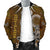 Cook Islands Men's Bomber Jacket - Polynesian Boar Tusk - Polynesian Pride