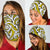 Polynesian Maori Ethnic Ornament Yellow Bandana 3 - Pack - Polynesian Pride