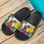 Papua New Guinea Slide Sandals - Turtle Plumeria Banana Leaf - Polynesian Pride