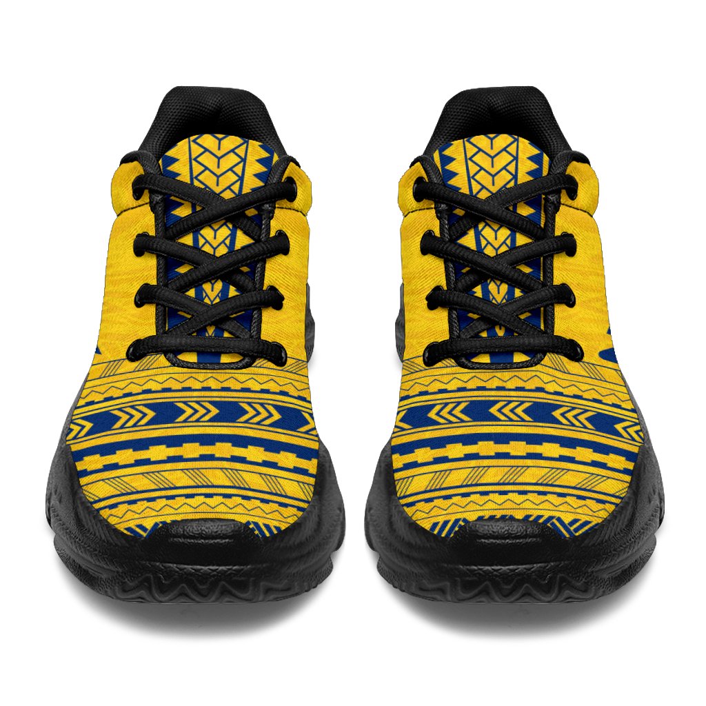 Niue Chunky Sneakers - Polynesian Chief Flag Version - Polynesian Pride