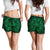 Polynesian Plumeria Mix Green Black Women's Short - Polynesian Pride