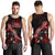 Samoa Men Tank Top - Turtle With Blooming Hibiscus Red - Polynesian Pride