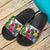 Nauru Slide Sandals - Turtle Plumeria Banana Leaf Crest - Polynesian Pride