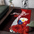 Philippines Polynesian Custom Personalised Area Rug - Coat Of Arm With Hibiscus - Polynesian Pride