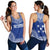 Gambier Islands Women's Racerback Tank - Polynesian Chief Flag Version - Polynesian Pride