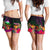 Papua New Guinea Personalised Women's Shorts - Summer Hibiscus - Polynesian Pride