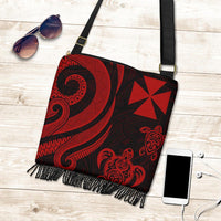 Wallis and Futuna Boho Handbag - Red Tentacle Turtle - Polynesian Pride