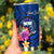 Samoa Polynesian Custom Personalised Tumbler - Floral With Seal Blue - Polynesian Pride