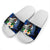 Vanuatu Polynesian Slide Sandals - Turtle With Plumeria Flowers - Polynesian Pride