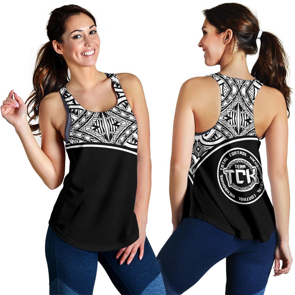 Poly Women's Racerback Tank Custom Personalised - Polynesian Style - Polynesian Pride