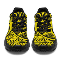 Polynesian Hawaiian Style Tribal Tattoo Yellow Chunky Sneakers - Polynesian Pride