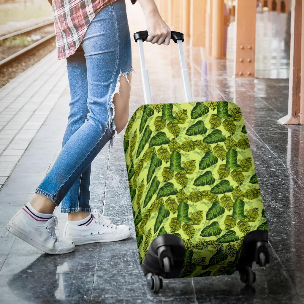 Tropical Green Luggage Cover - Polynesian Pride