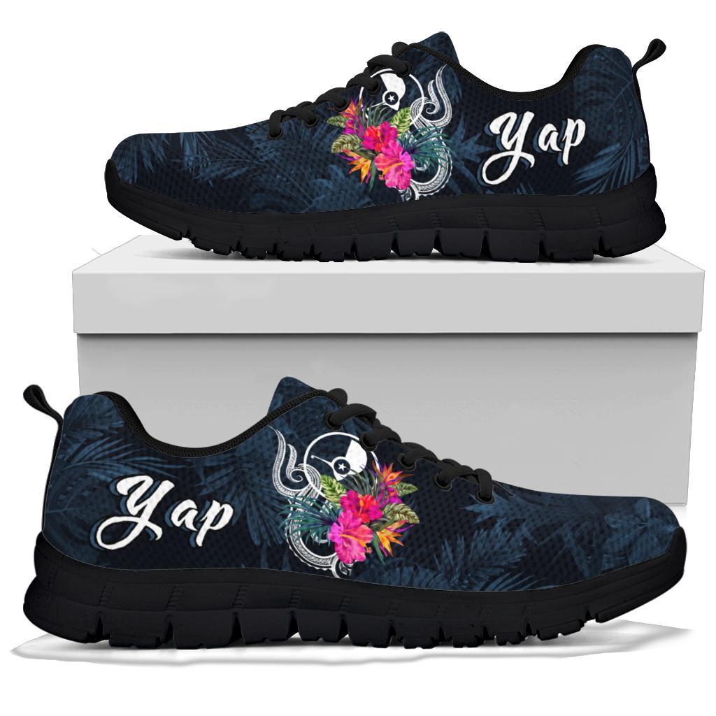 Yap Micronesia Sneakers - Tropical Flower - Polynesian Pride