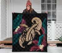 Hawaii Turtle Polynesian Tropical Premium Quilt - Ghia Style Gold - Polynesian Pride