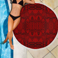 Polynesian Beach Blanket Red - Polynesian Pride