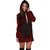 Yap Women's Hoodie Dress - Polynesian Red Chief - Polynesian Pride