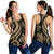 Tahiti Polynesian Women Racerback Tank - Gold Tentacle Turtle Gold - Polynesian Pride