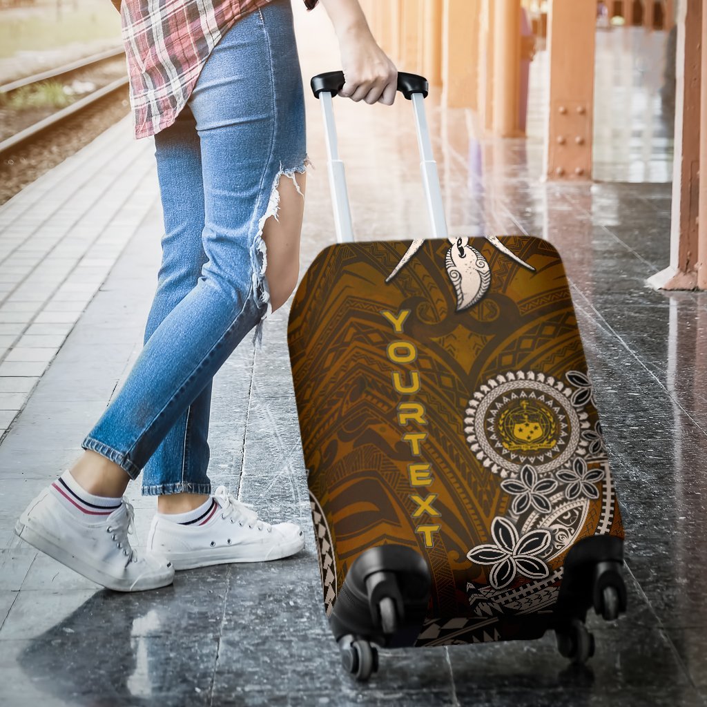 Samoa Custom Personalised Luggage Covers - Polynesian Boar Tusk - Polynesian Pride