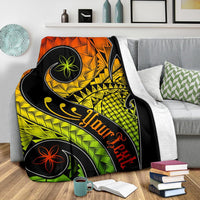 Samoa Personalised Premium Blanket - Samoa Polynesian Decorative Patterns - Polynesian Pride