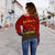 Hawaii Women's Off Shoulder Sweater - Protect Mauna Kea - Polynesian Pride