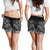 Chuuk Women's Shorts - White Shark Polynesian Tattoo - Polynesian Pride