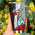 Guam Polynesian Custom Personalised Tumbler - Coat Of Arm With Hibiscus White - Polynesian Pride