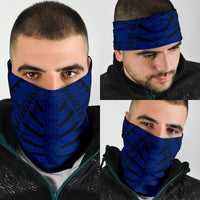 Polynesian Hard Tatau Blue Unisex Bandana - Polynesian Pride