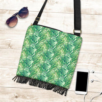 Hawaii Tropical Leaves Jungle Monstera Leaf Crossbody Boho Handbag - Polynesian Pride