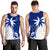 Chuuk Coconut Tree Men's Tank Top K4 Blue - Polynesian Pride