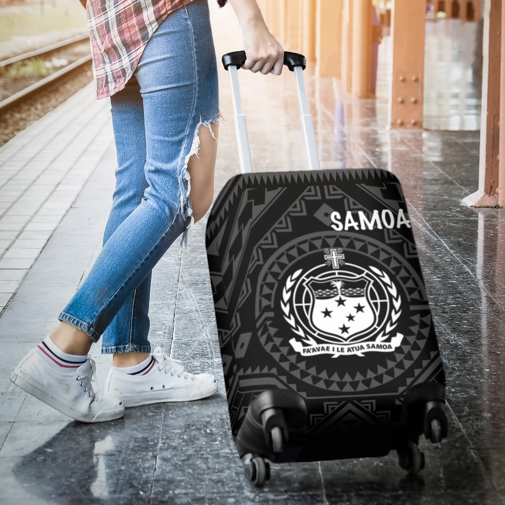 Samoa Luggage Covers - Samoa Seal In Polynesian Tattoo Style - Polynesian Pride